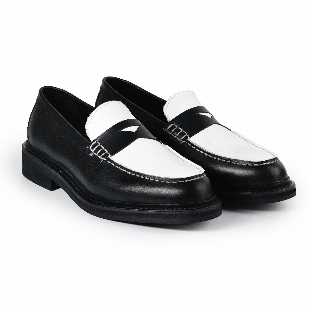 Giày Tây Lười Cao Cấp BOLD STEP LOAFER - LF05 - Da Bò Ý Lót Trong Da Bò Mộc - Thương hiệu Be Classy