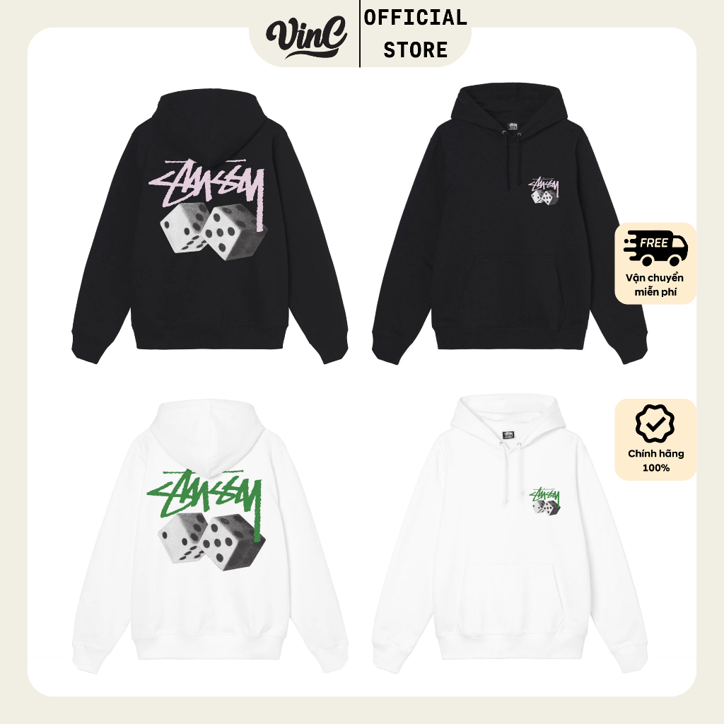 Áo Hoodie Stussy Roll The Dice - CÓ SẴN