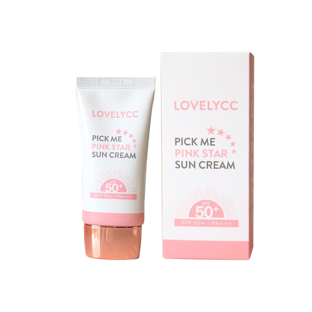 Combo Dưỡng Trắng Da Chống Nắng Lovelycc Pink Tone Up Ampoule SPF 50+++ 30ml