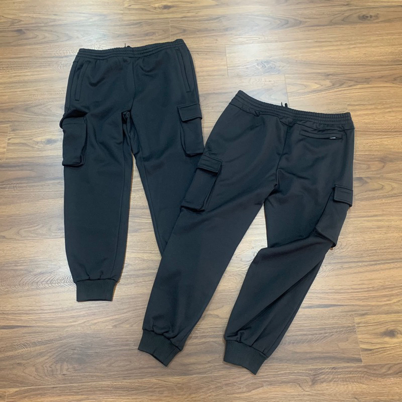 Quần jogger nam túi hộp hàng xuất dư có lót nỉ bông bên trong