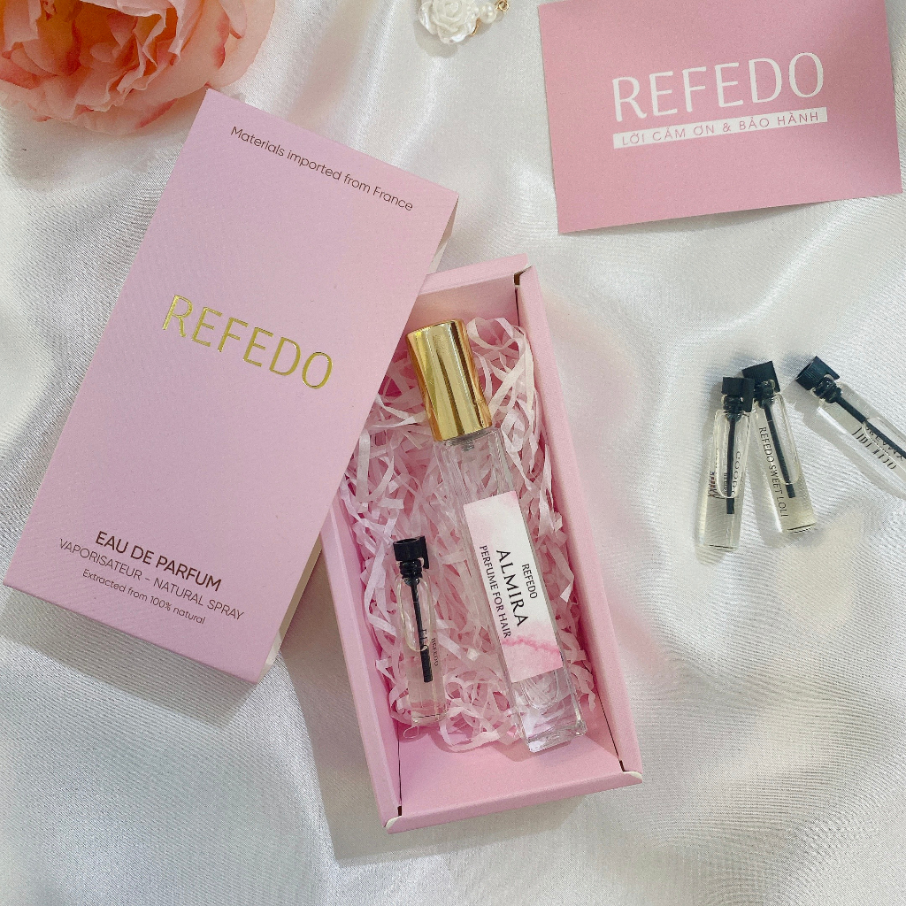 Nước Hoa Tóc Nữ REFEDO, Tinh dầu nước hoa nữ xịt dưỡng thơm tóc