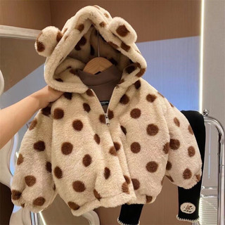 Áo khoác lông trần bông siu mịn giữ ấm cho bé hàng quảng châu