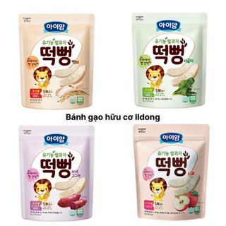 (Mẫu Mới) Bánh gạo hữu cơ (TÚI) ILDONG cho bé ăn dặm