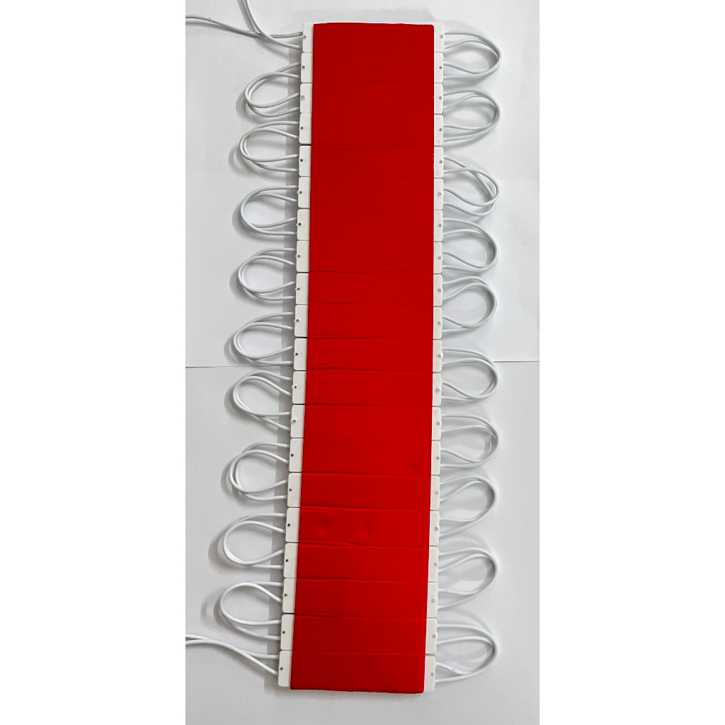 Thanh Led Module 3 bóng AC 220V siêu sáng, chống nước, màu trắng, vàng, dây 20 thanh 3 bóng