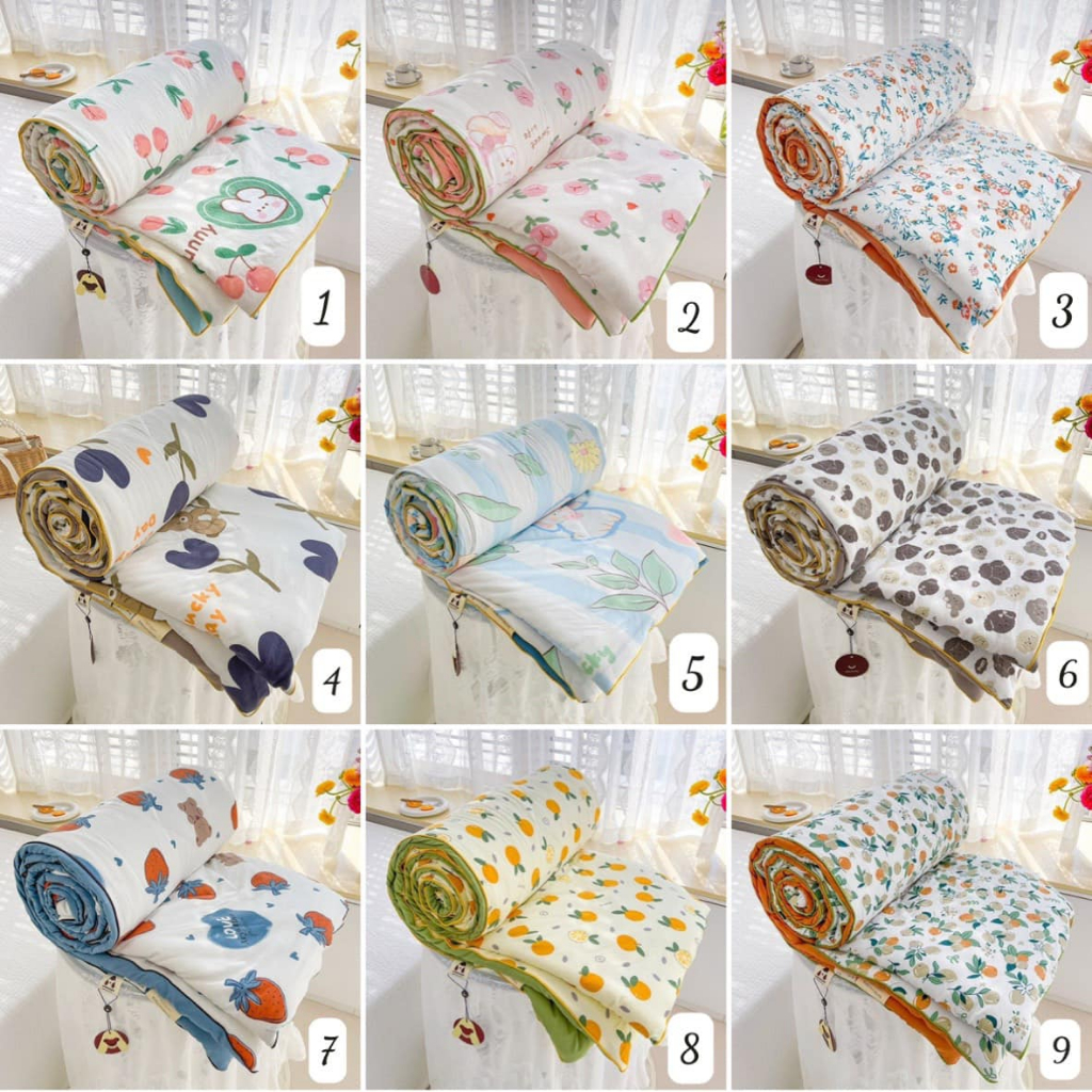 CHĂN ĐŨI COTTON HÈ XUẤT HÀN