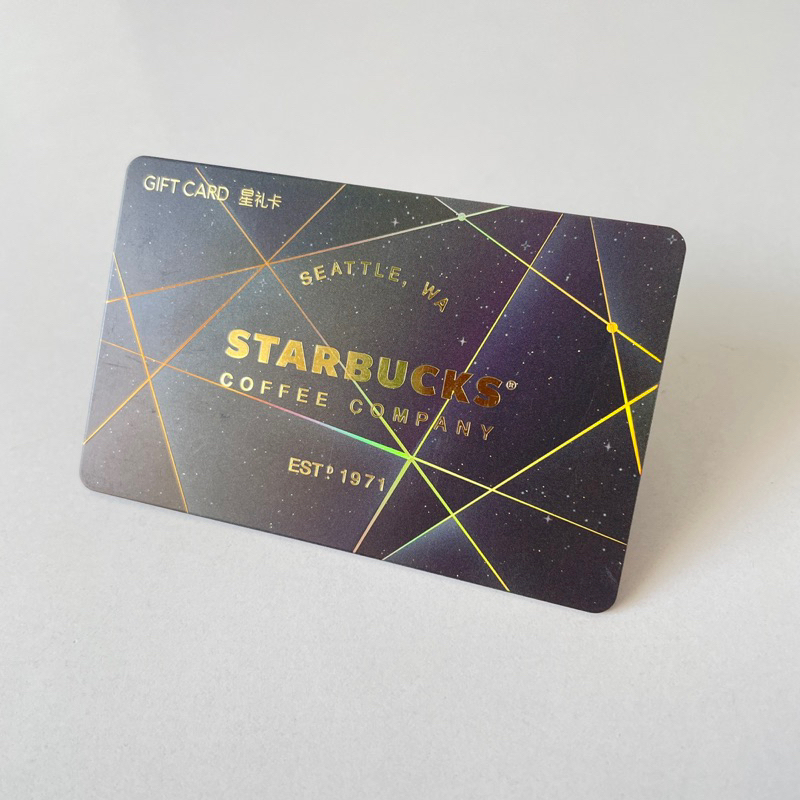 0006B THẺ SEATTLE, WA STARBUCKS NHỰA CN SPARKLE LẤP LÁNH ĐEN, thẻ có trầy (thẻ đã sử dụng, dùng để sưu tầm)