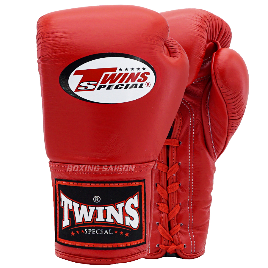 Găng tay Boxing Muay Thai Twins BGLL1 Lace-up - Red