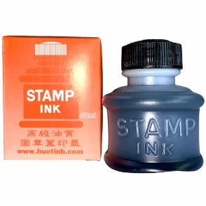Mực Dấu Đóng Lên Vải 555 Huê Tinh, Màu Không Phai, Không Lem, Stamp Ink On Fabric 555, Industrial Garment Accessories