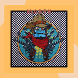 Khăn bandana hoạt hình size 55x55cm cotton - Maben