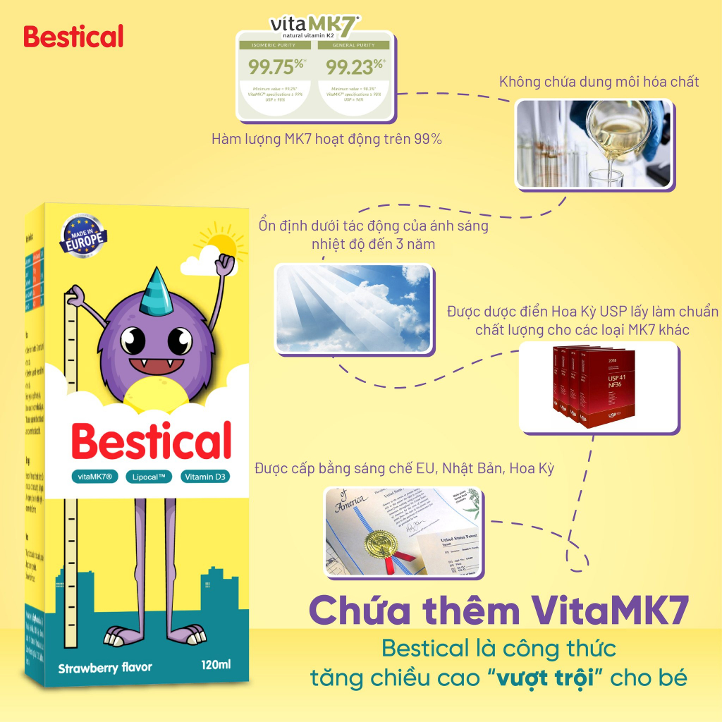 Bestical - Canxi Sinh Học Cho Bé 120ml