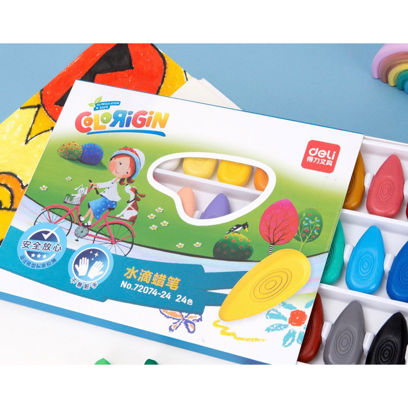 Sáp màu hữu cơ Deli đa dạng hình dáng và sắc màu