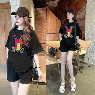SET BỘ SHORT  COTTON THÊU THỎ ĐÁ CAO CẤP