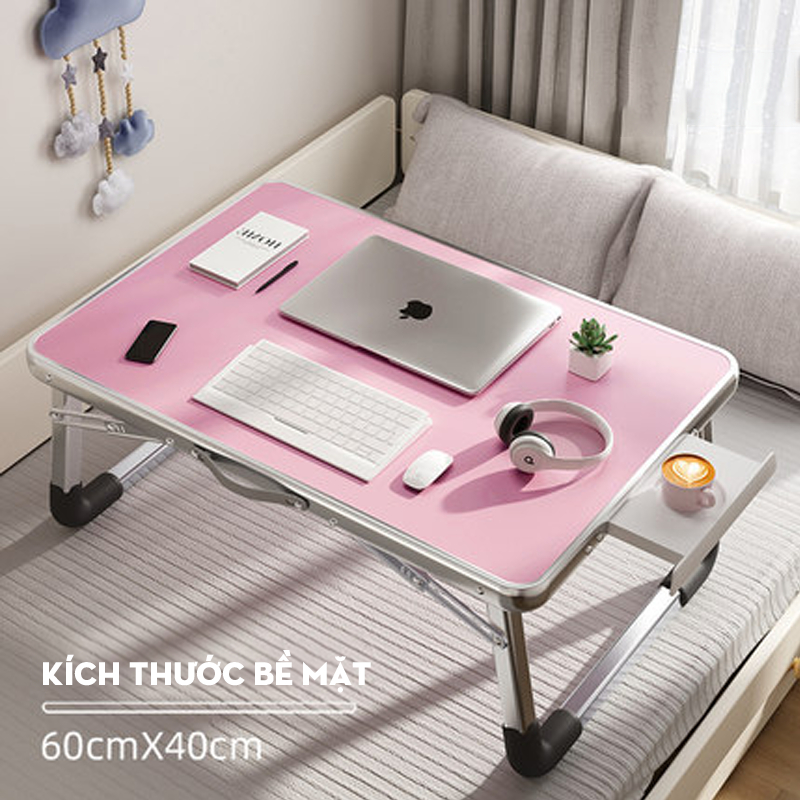 Bàn học sinh gấp gọn tùy chỉnh góc độ bàn đa năng có khay cốc chặn ipad phù hợp học sinh sinh viên