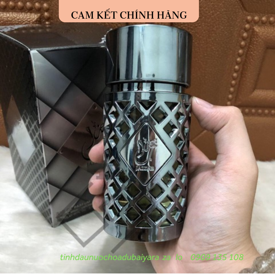 Nước hoa dubai nam Jazzab Silver tươi mát hấp dẫn năng động 100ml