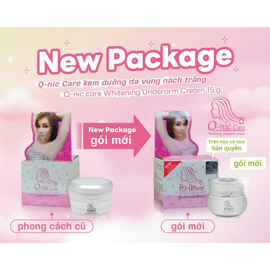 Kem Giảm Thâm Nách Q NIC Thái Lan 15g