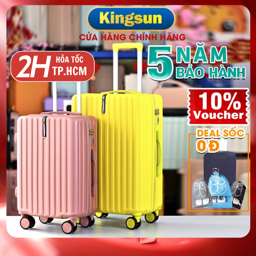 Vali du lịch KS219 Kingsun vali kéo size20/24 cao cấp bảo hành chính hãng 5 năm