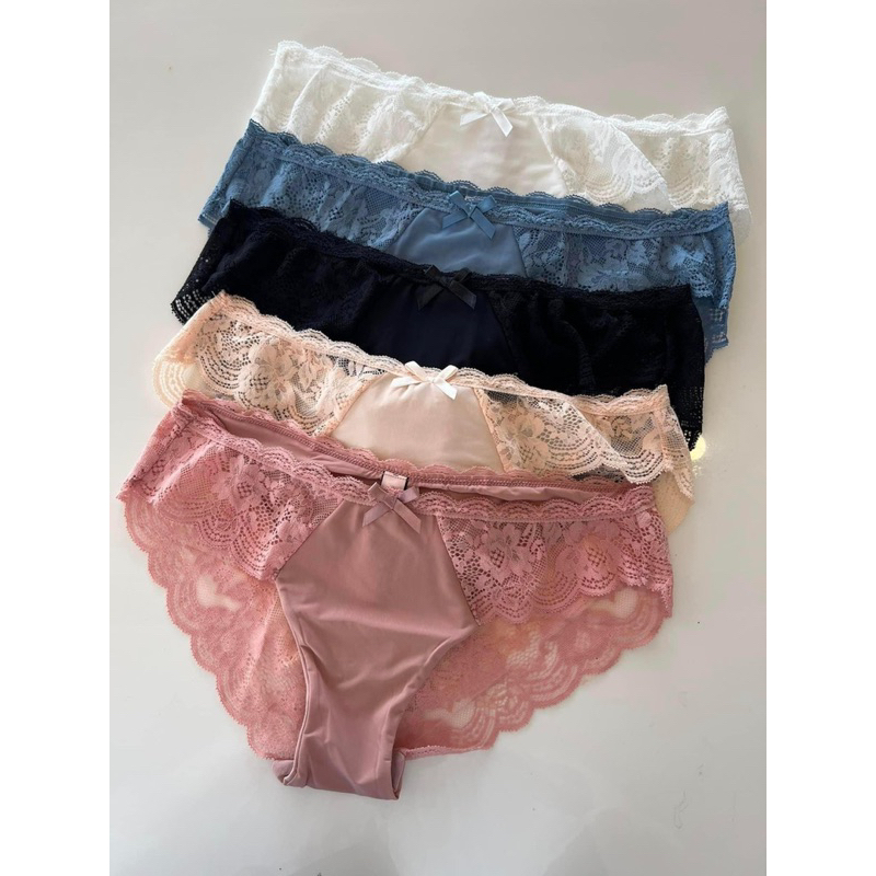 Combo 5 Chiếc Quần Lót Nữ vic Su Phối Ren Gợi Cảm Sexy Hàng Lọai 1 - Unny Kho Đồ Lót Nam Nữ