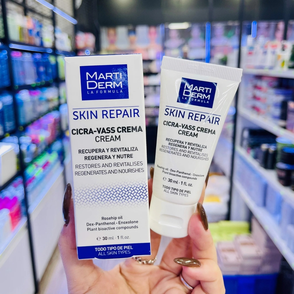 Kem Dưỡng MartiDerm Skin Repair Cicra Vass Cream 30ml Giúp Tái Tạo & Phục Hồi Làn Da Tổn Thương