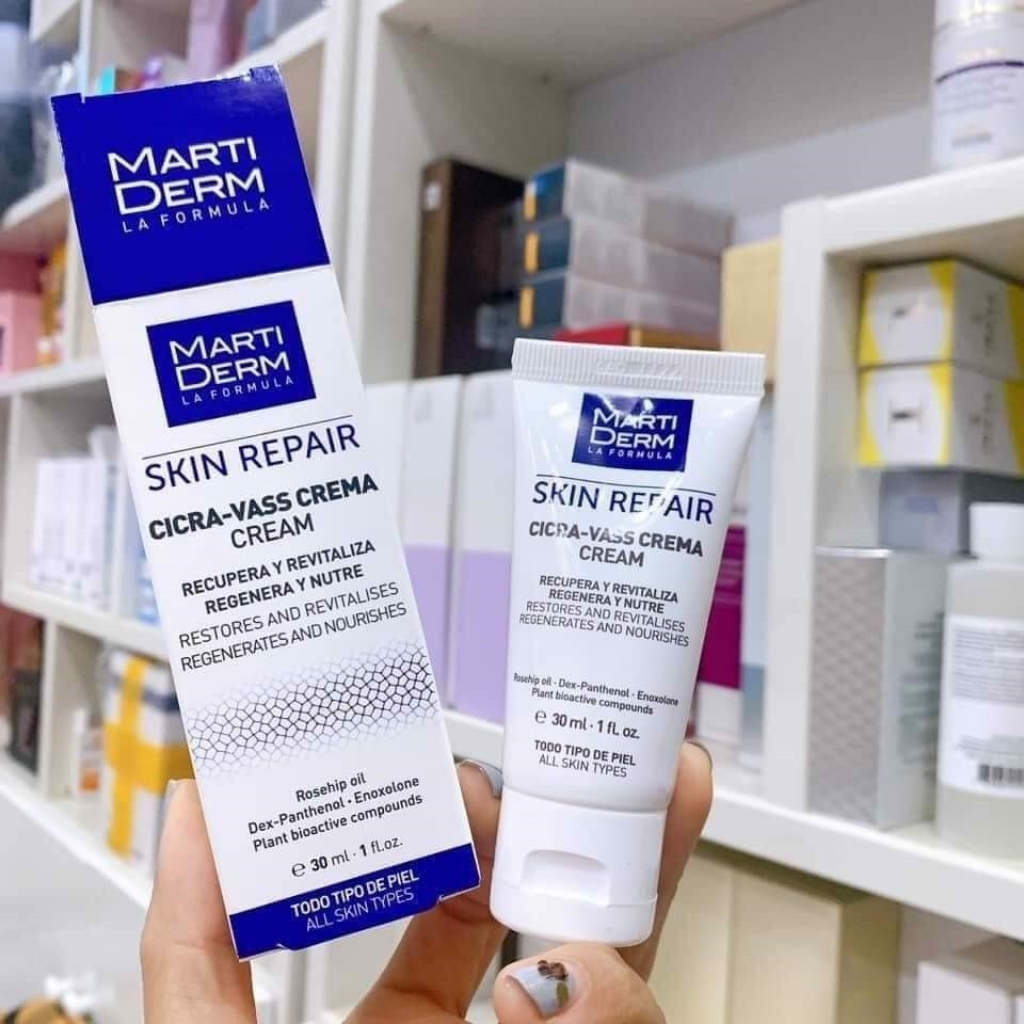 Kem Dưỡng MartiDerm Skin Repair Cicra Vass Cream 30ml Giúp Tái Tạo & Phục Hồi Làn Da Tổn Thương