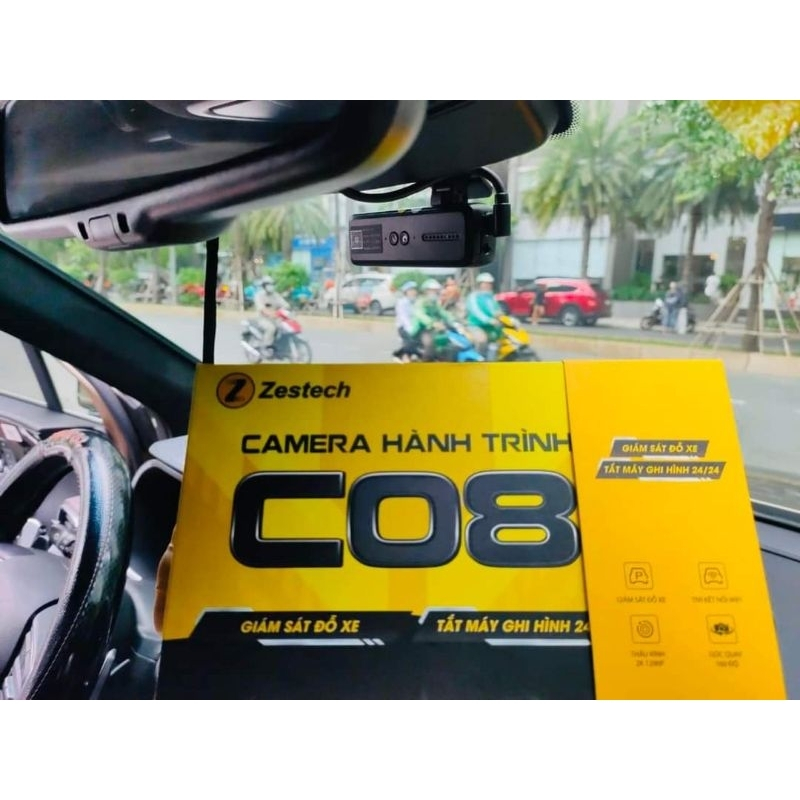 Camera Hành Trình Zestech C08 Tắt Máy Ghi Hình 2k, Nhỏ Gọn