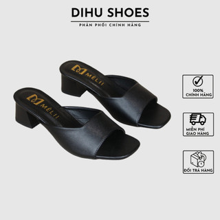 Guốc lê quai ngang cao 4 phân, dép quai ngang cao 4 phân, guốc nữ quai ngang cao gót đế vuông 4 cm