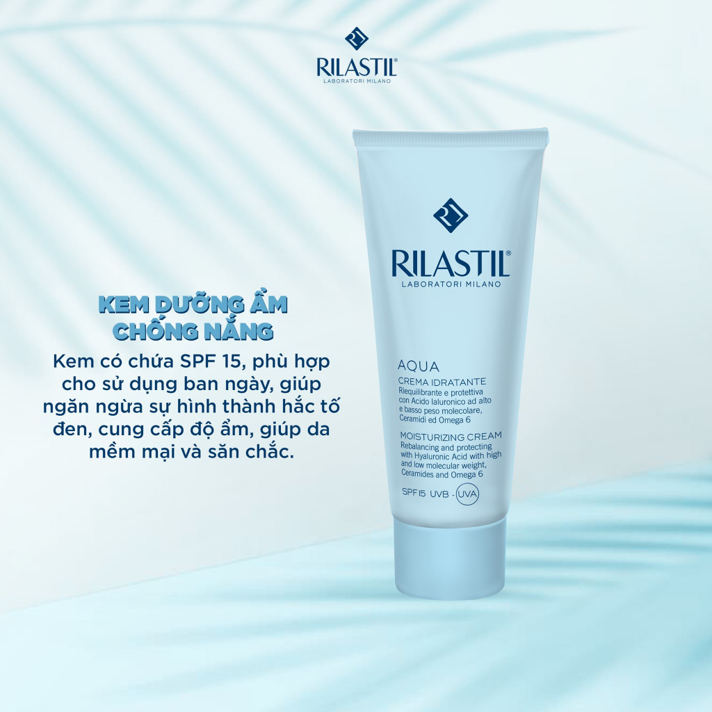 Kem dưỡng cấp ẩm cho vùng da mắt Rilastil Aqua Eye Contour Cream 15ml - Hàng chính hãng