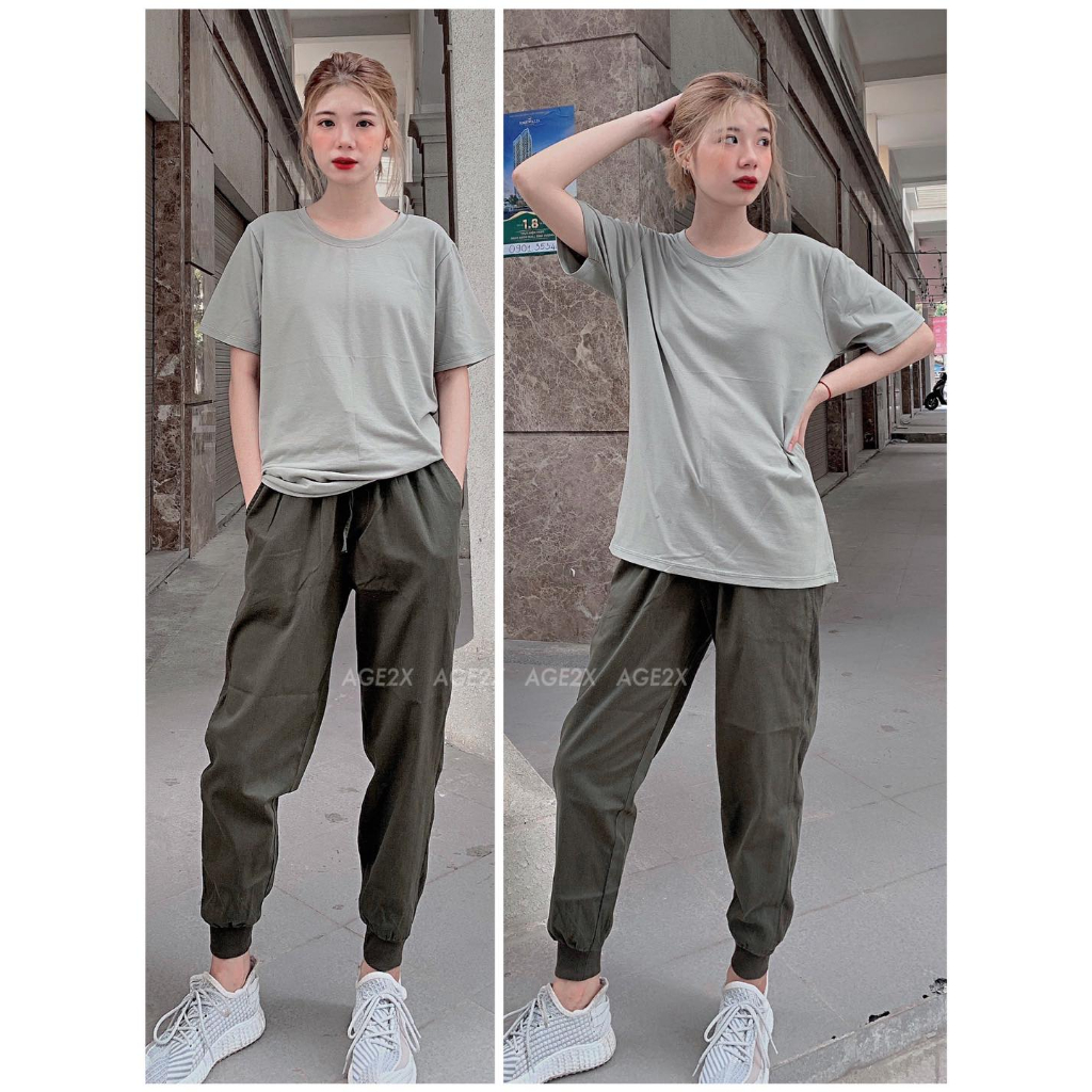 Quá hot với áo thun trơn AGE2X Tone màu phải nói là siêu hot trend thường xuyên cháy hàng phom oversize