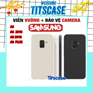 Ốp lưng samsung a5 2018 / a6 2018/ a8 2018 / a8 plus tpu mềm dẻo,cạnh vuông bảo vệ camera