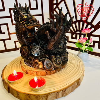 Thác Khói Trầm Hương Huệ An Đốt Trầm Cao Cấp Hình Rồng Cuộn Châu