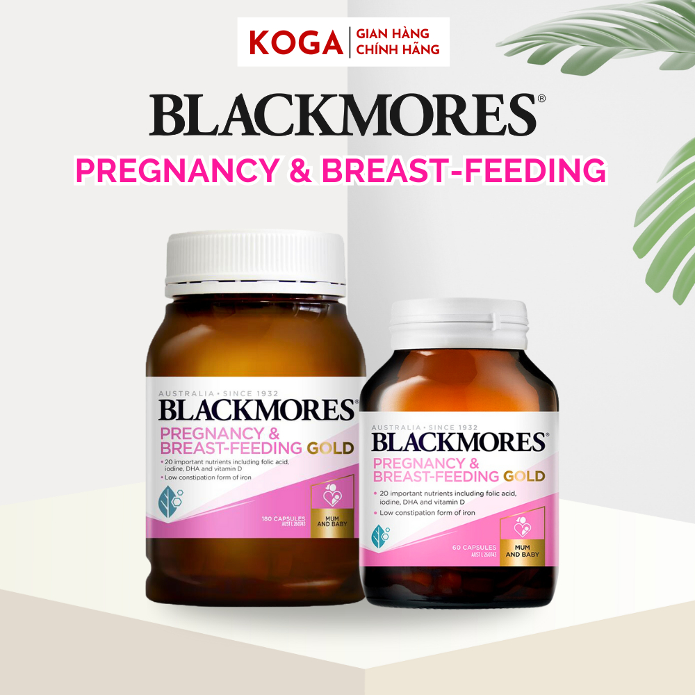 Vitamin Tổng Hợp Bà Bầu 60 - 180 viên Blackmores Pregnancy And Breast Feeding Gold Úc