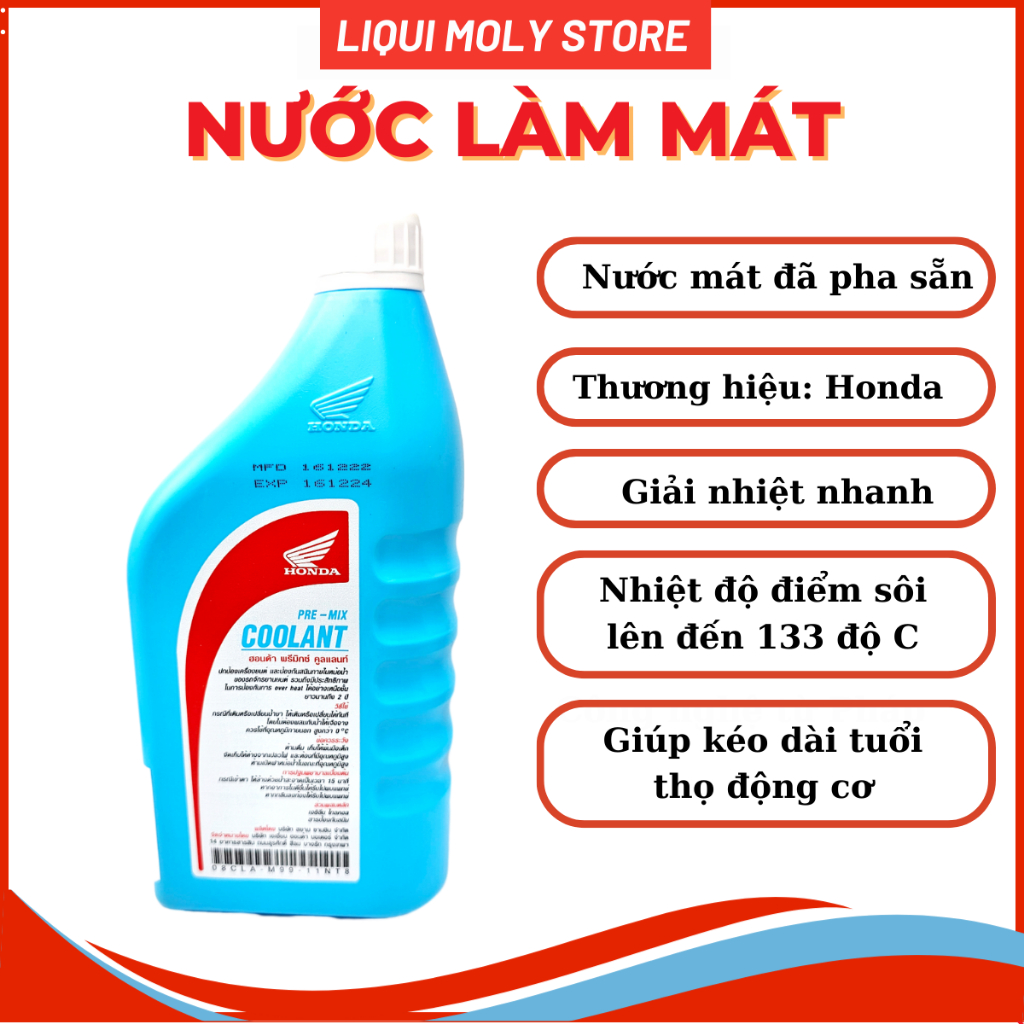 Nước mát (giải nhiệt) Honda chính hãng Thái Lan 500ML, 1L