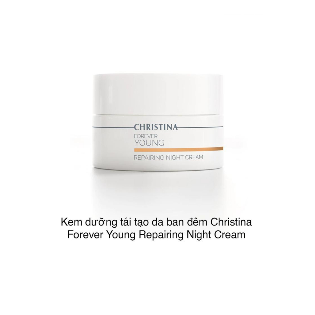 Kem dưỡng da ban đêm Forever Young Repairing Floslek Night Cream CHRISTINA bổ sung Collagen, chống lão hóa da 50ml