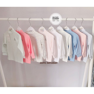 Áo giữ nhiệt Moon cổ 3p chất petit, chất tăm Heatech mềm nhẹ dành cho bé trai bé gái