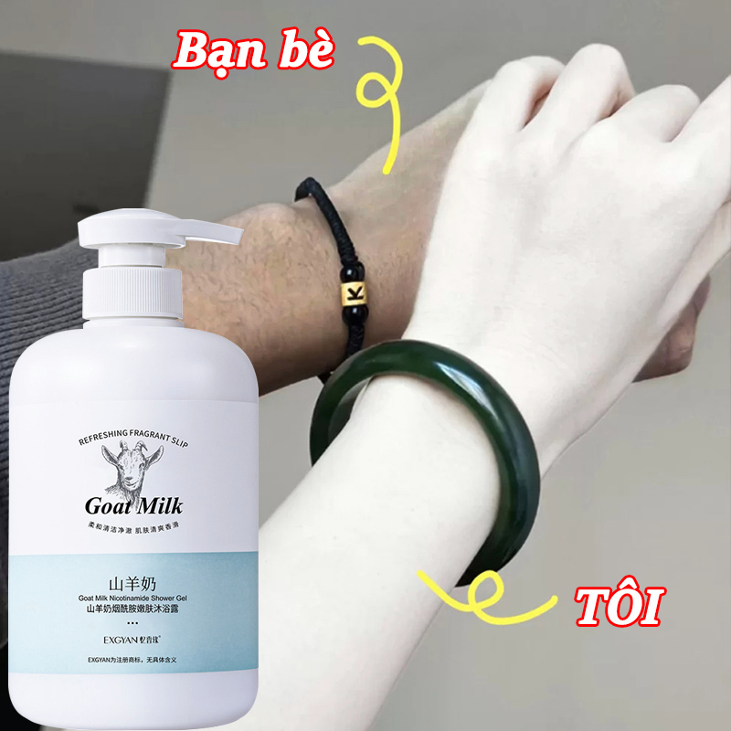 Sữa tắm trắng da toàn thân sữa tắm dưỡng ẩm sữa tắm dê sữa tắm dưỡng trắng 800ML sữa ta