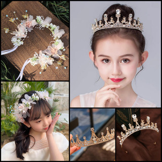Vương miện vòng hoa đội đầu công chúa cho bé gái xinh xắn dễ thương - lado shop