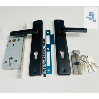 Khóa tay gạt cửa đi màu đen dài 260mm