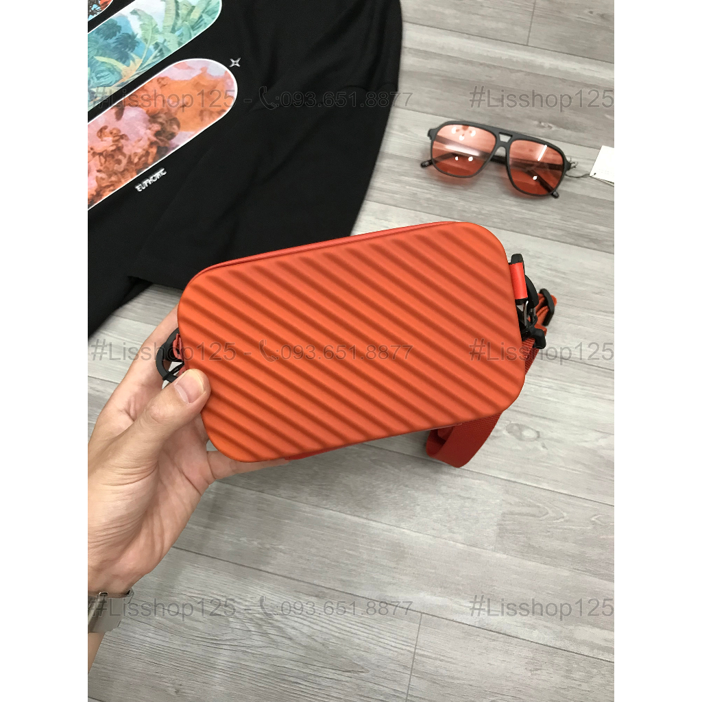 Túi Hộp ZARA Authentic Nam Đeo Chéo Màu Cam Trendy