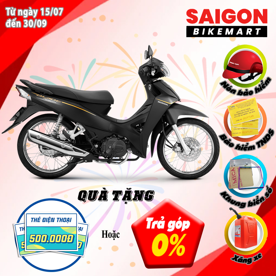 Xe máy Honda Wave Blade 110 Phanh Đĩa Vành Nan