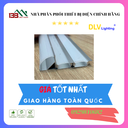 Đèn led thanh nhôm định hình âm, nổi, góc v lắp tủ bếp, kệ trưng bày, tủ quần áo...