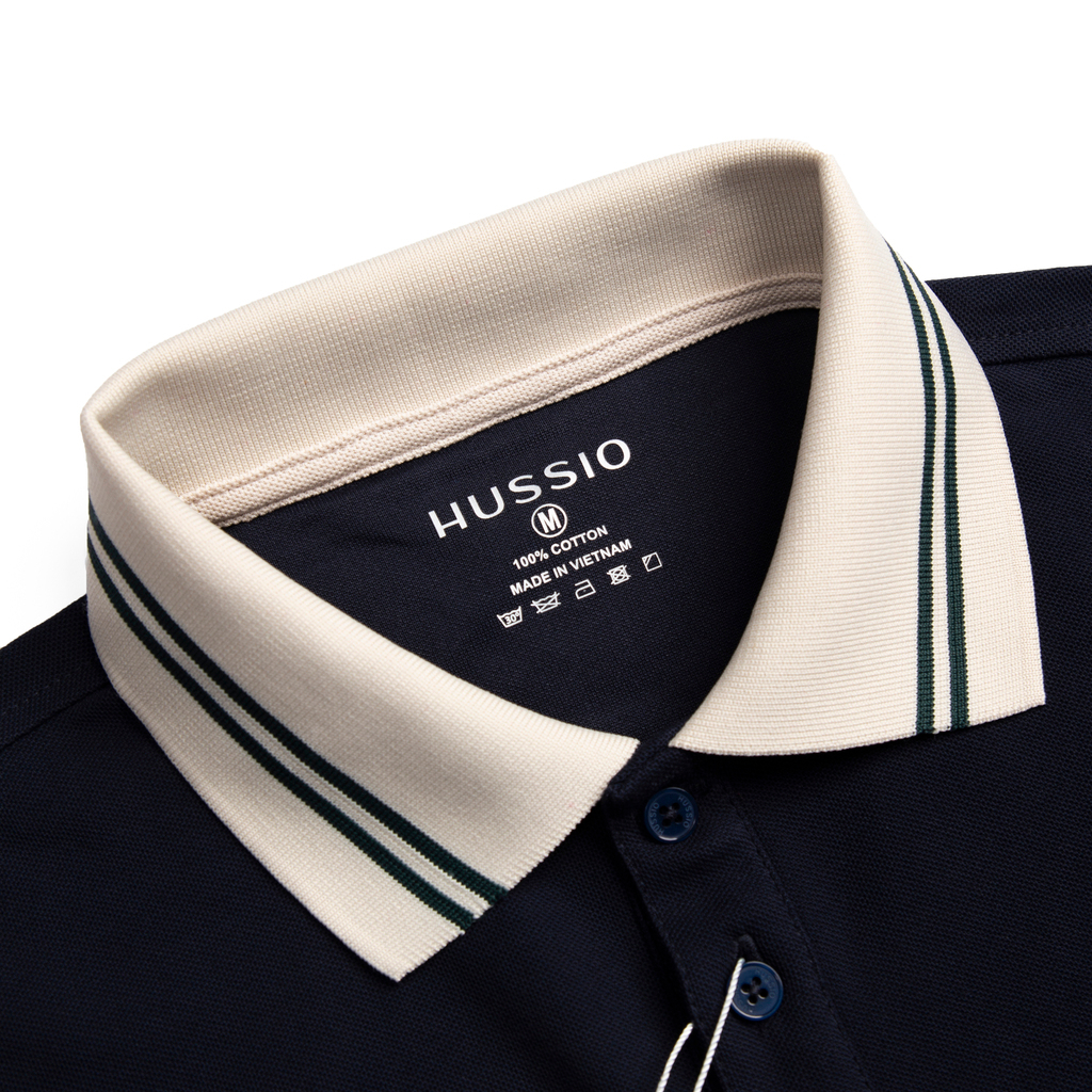 Áo thun polo nam có cổ DALAS vải cotton Pique cao cấp, chuẩn form, năng động, thanh lịch - HUSSIO