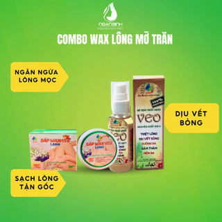 COMBO TRIỆT LÔNG NGÂN BÌNH – SÁP WAX LẠNH + MỠ TRĂN NGUYÊN CHẤT 50ML