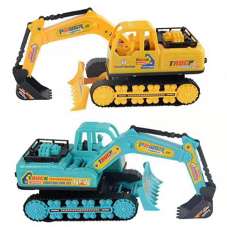 Đồ chơi xe cẩu, xe máy xúc cỡ lớn 35cm chạy đà,cần cẩu kéo dài cho bé