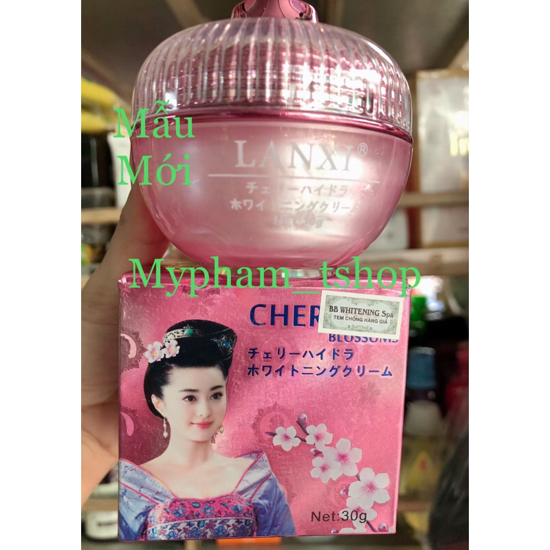 Kem Lanxi Cherry White Blossoms _ Kem Giảm Nám ,Tàn Nhang,Đồi Mồi ,Nhật Bản ,30gr