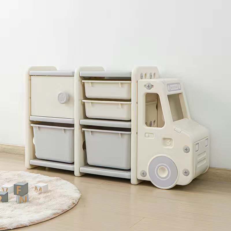 Tủ Nhựa Đựng Đồ Cho Bé Baby Pods Hình Ô Tô Cao Cấp - Cáo Đeo Nơ