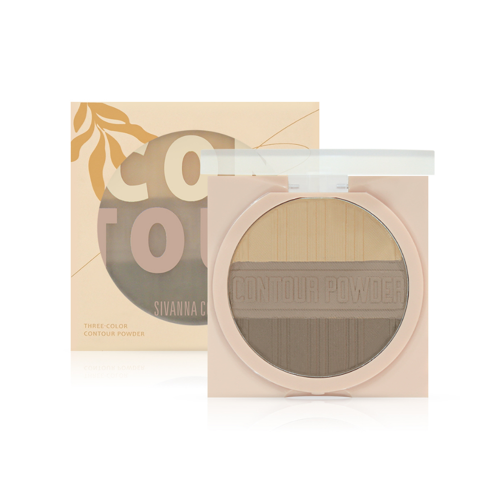 Phấn Tạo Khối 3 Màu Sivanna Colors Three Color Contour Powder HF954 10g