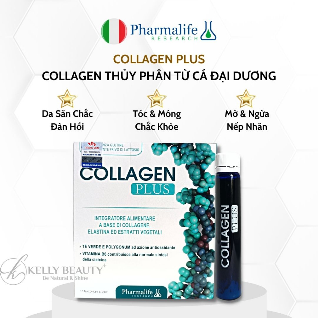 Collagen Thủy Phân CollagenaT Pharmalife - Giúp Da Săn Chắc, Đàn Hồi, Chống Lão Hóa, Hiệu Quả Nhanh | Kelly Beauty