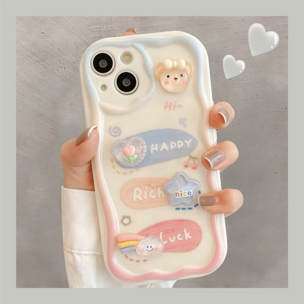 Ốp iphone Charm icon kute kèm dây dành cho iPhone Xsmax 11 12 13 14 Pro Promax xx1031