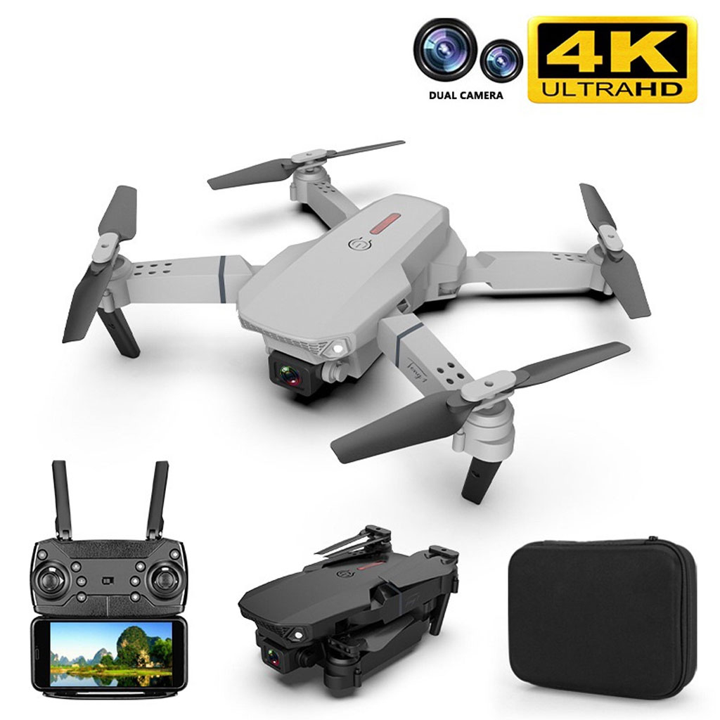Flycam mini drone mini E88 Pro max 2 camera 4K giá rẻ pin trâu sóng khỏe độ bền cao Phù hợp cho trẻ em và người mới chơi | BigBuy360 - bigbuy360.vn