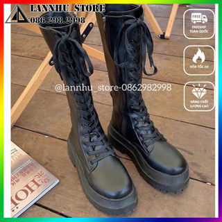 (  FREESHIP- HÀNG ĐẸP)Boot đùi chiến binh đế 6cm