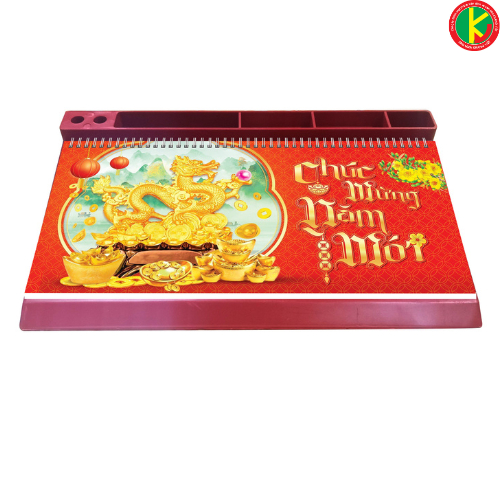 Lịch để bàn 53 tuần đế nhựa (13x28) 2024